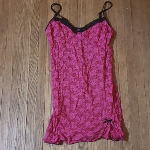 Bright Pink Lace Lingerie